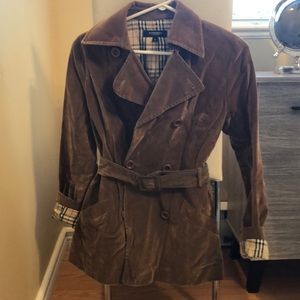 Burberry Brown Velvet Coat